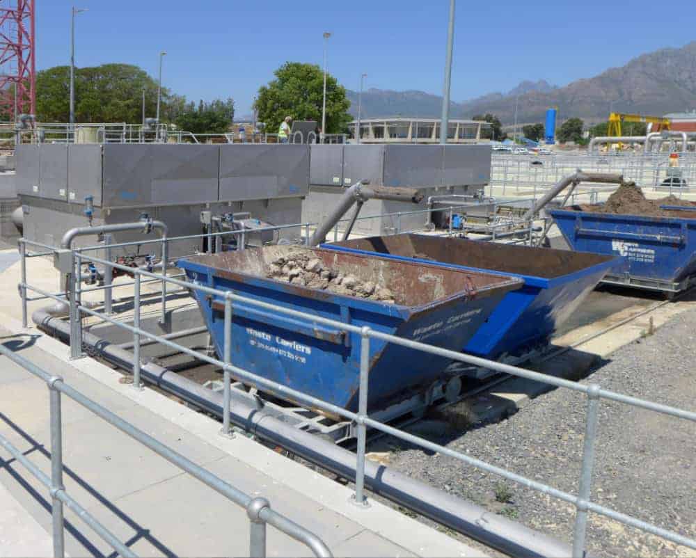 Use in municipal membrane sewage treatment plant